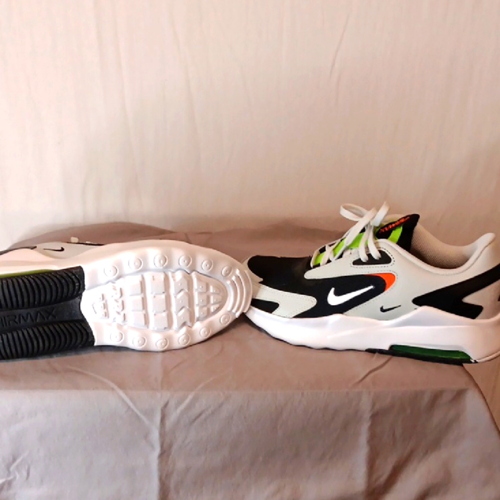 Nike Air Max Sneakers - Black, White, Orange, Green